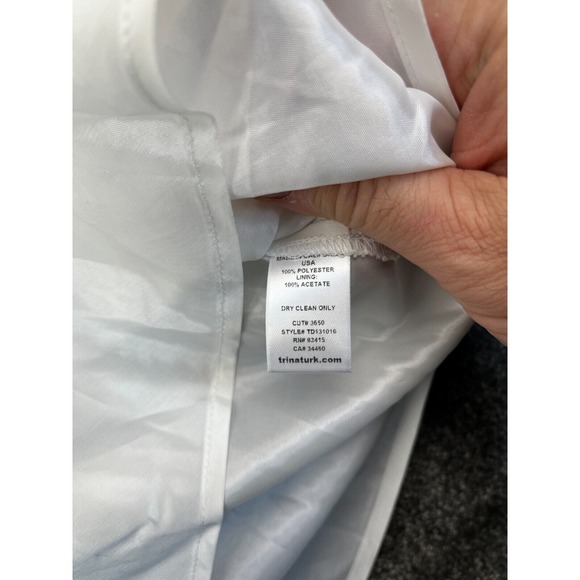 Trina Turk Womens 8‎ Camisole Spaghetti Strap Cami Pullover Lightweight White - Picture 5 of 8